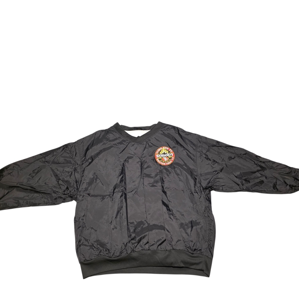 Black Pullover Windbreaker/Jacket SF 49ers Patch